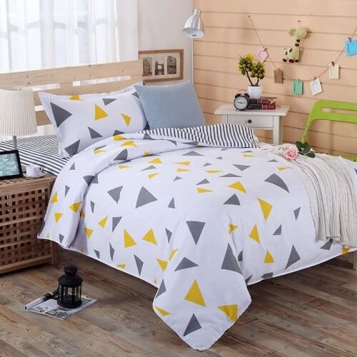 Cotton Sheet Quilt 3 pcs Set of Pure Cotton 1.2 Meters Bedding Cartoon Children Student Dormitory Bedroom Single Bed Quilt Cover