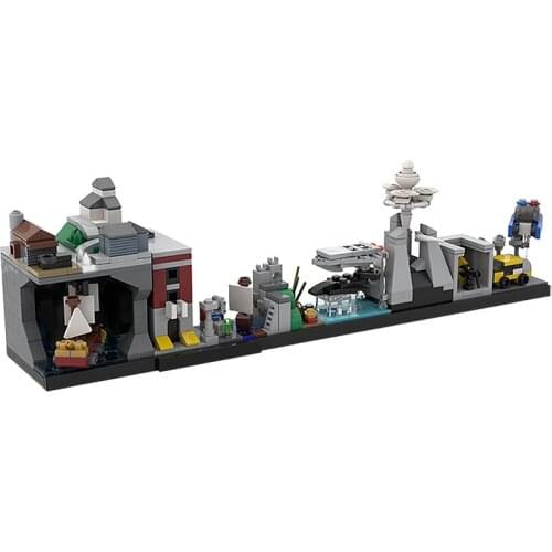 Building Block City Street Model Back to the Future Skyline Architecture Toys Building game Model Gift For Children