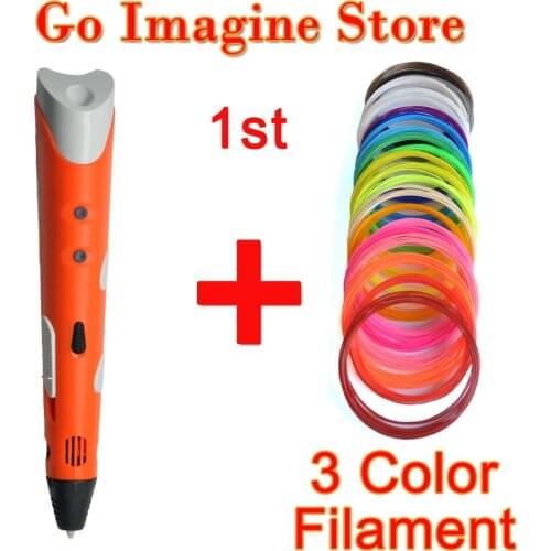 Magic 3D pens Intelligence Toy Creative 3D Pen 100/200meters ABS/PLA Kids Christmas gifts Design Painting Drawing