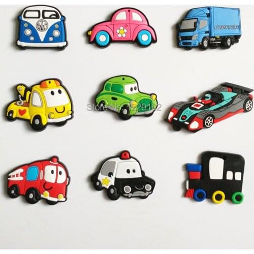 Free Shipping (9pcs/set) Fashion Car refrigerator magnet whiteboard magnets cartoon fridge magnets