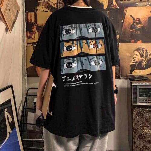Men Women T-Shirt short Tops Kawaii Anime Printing shirt short sleeve Fitted Anime Manga T-Shirt Clothes