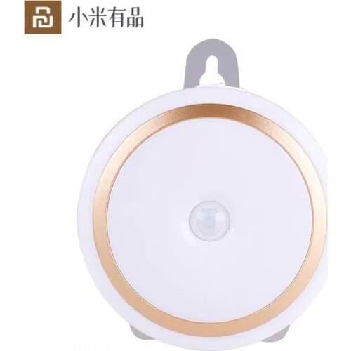 Youpin Smart Sensor Wall Lamp Rechargeable Battery Voice Control Bedroom Night Induction LED light Smart Home