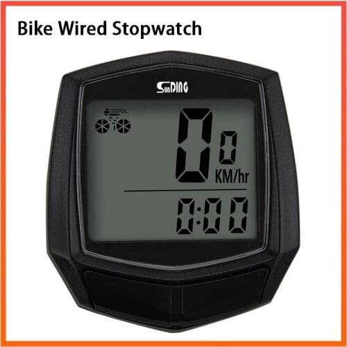 Sunding SD-581 Bike Wired Stopwatch Bicycle Computer Multifunction Speedometer Odometer Sensor Outdoor Sport Accessories