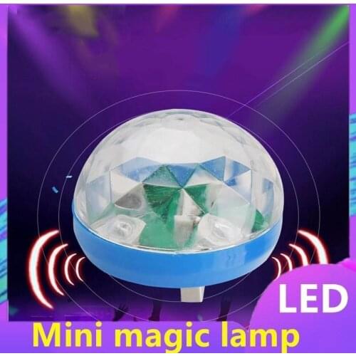 Meier DJ Small Magic Ball K Song Baocai Light Mobile Phone Car Ambience Light Music Voice Control Magic Ball Crystal USB Light