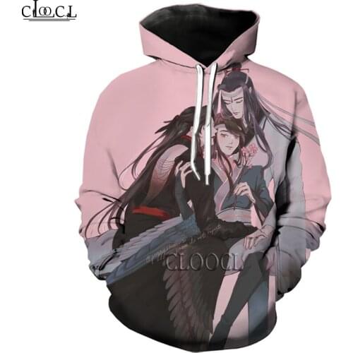 HX Anime Mo Dao Zu Shi 3D Print Oversized Hoodie Men Women Tracksuit Autumn Long Sleeve Pullover Fashion Tops Drop Shipping