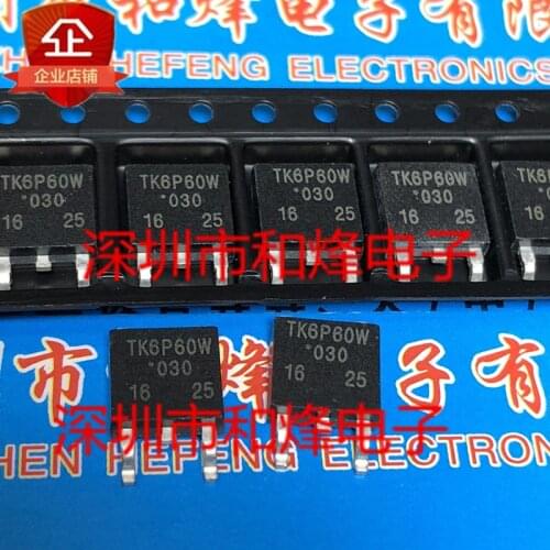 10PCS K6P60W TK6P60W TO-252 600V 6.2A 100% New&original