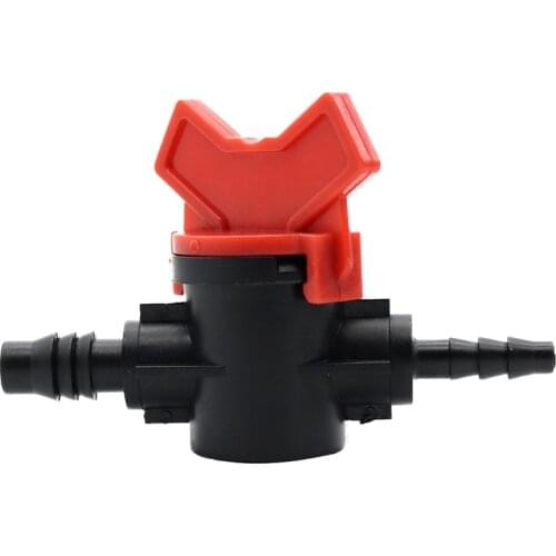 10 Pcs Plastic Coupling Pipe Irrigation Hose Switch Valve Switches Garden Watering Supplies Inner Diameter 8mm to 4mm Pipe