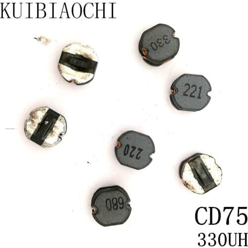 20pcs/LOT SMD Power Inductor CD75 330UH 331 7.8*7.0*5.0mm Unshielded winding inductor