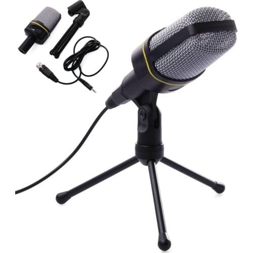 3.5mm Plug and Play SF-920 Multimedia Microphone Multimedia Sing Studio (black)