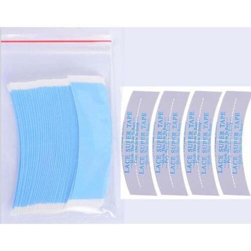 36pcs/lot Precutted Lace Front Blue Wig Tape Double Sided Tape For Toupee/Lace Wig/Tape Hair Extension Hair System Adhesive Tape