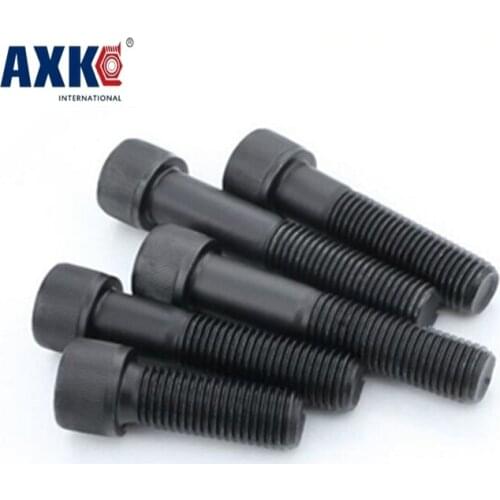 50pcs M1.6 M2 M2.5 M3 DIN912 Black High-strength 12.9 Level Alloy Steel Screw Hexagon Socket Head Cap Screws