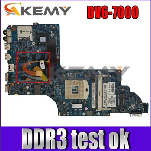 682174-501 682174-601 For HP Pavilion DV6-7000 Laptop Motherboard 11253-2 HM75 N13P-GT-A2 DDR3 Notebook Mainboard