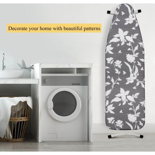 Cotton Ironing Board Cover Large Printed Ironing Board Cover Protective Non-slip Thick Colorful for Home Cleaner 148x55cm