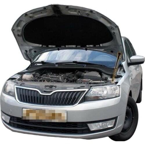 For Skoda Rapid 2012-2020 Front Bonnet Hood Modify Gas Struts Carbon Fiber Spring Damper Lift Support Absorber