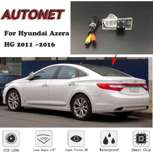 AUTONET HD Night Vision Backup Rear View camera For Hyundai Azera HG 2011~2016 CCD/license plate Camera or Bracket