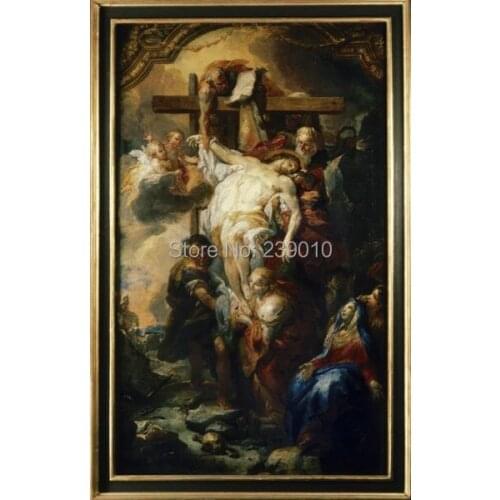 Religious beliefs canvas printings oil painting classical portrait unframed cross of Jesus oil painting printed on canvas