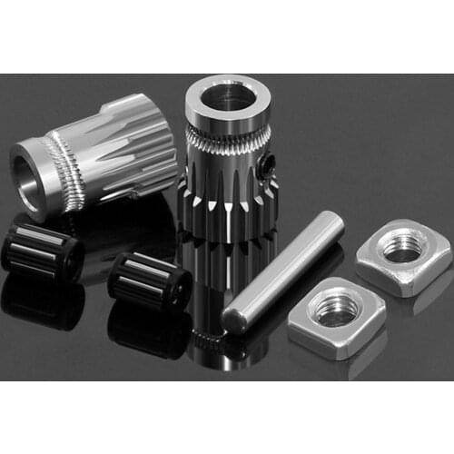 Drivegear Kit Dual Drive Gear Extruder Kit Cloned Btech Upgrade for extruder for Prusa i3 3D Printer Gear Mini Bowden Extruder