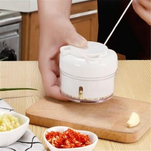 Mini Garlic Slicer Household Mincing Machine Minced Hand Pull Grinder Grill Vegetable Meat Kitchen Multi Chopper Shredder Gadget