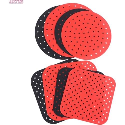 Reusable Silicone Anti-slip Round Air Fryer Mats Non-Stick Steaming Basket Mats Cooking Kitchen Tool Hotsale 1pc