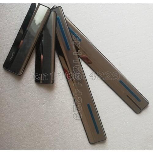 For Volkswagen Touareg 2011-2018 High quality stainless steel Mirror Car door cover outside door sill plate Car Accessories