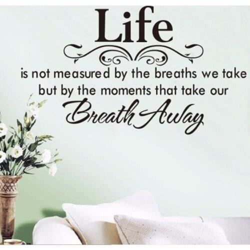 LivingroomBedroom Life Wall Stickers,Hemlock House Decoration Inspirational Quotes Motto Removable Vinyl Wall Decal Sticker B048