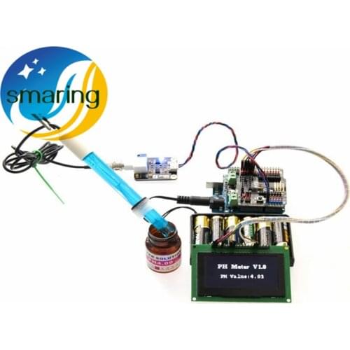 Official smarian New AVR Open Source PH Sensor Simulation PH Meter Shield Adapter for Arduino UNO R3 Development Starter Kit