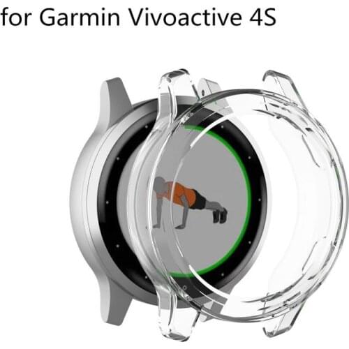 New Soft TPU Transparent Material Case For Garmin Vivoactive 4S Protective Shell Smart Accessories Cover