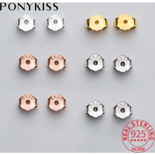 PONYKISS Romantic 10pair/lot Silver Romantic Prevent Allergy Earrings Ear plug for Women Fine Jewelry Wholesale Accessory