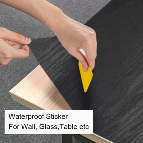45*200cm Self-Adhesive Sticker Furniture Wood Grain Thicken Vintage Wallpaper for Cabinet Table Wall Decorative PVC Film Vinyl
