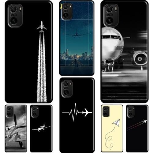 Airplane Aircraft For Xiaomi Redmi Note 9 7 8 Pro 8T 9S Note 10 Pro Case For Redmi 9C 9A 8A 7A 9 9T Coque