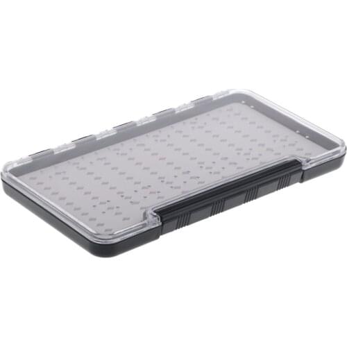 SILICONE INSERTS FLY BOX - Plastic Fly Fishing Tackle Box For Lures Hooks