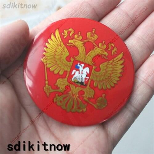 1pc New Russian Eagle national emblem Car body windows oil gas tank lid Sticker Styling Decoration accessories