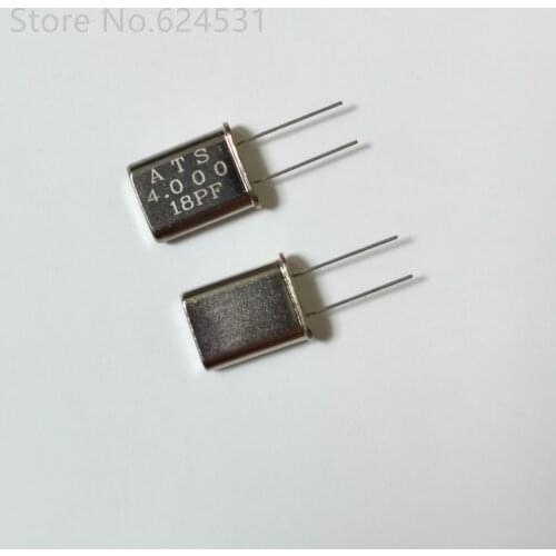 10pcs In-line crystal oscillator 49U crystal resonator U type 4.000MHZ 4MHZ 4M