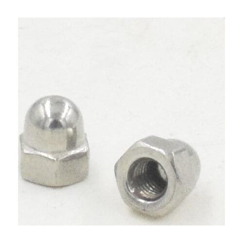 10Pcs M3 Stainless Steel Cap Nuts Round Head Cover Decorative Nut Metric M3 Hex Nuts