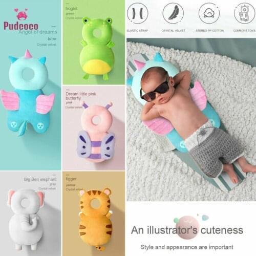 2020 Newborn Toddler Baby Head Protector Safery Pad Cushion Back Prevent Injured Unicorn Bee Cartoon Security Pillows 1-3Y