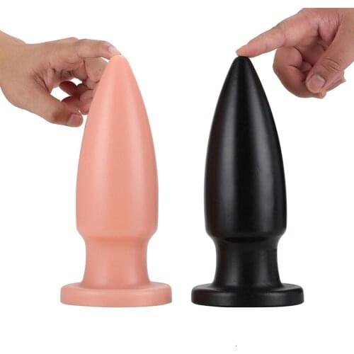 3 Sizes Thick Screw Penis Anal Plug Masturbation Anus Expander Sucker Simulation Soft Flesh Dildo Prostate Massage Adult Product