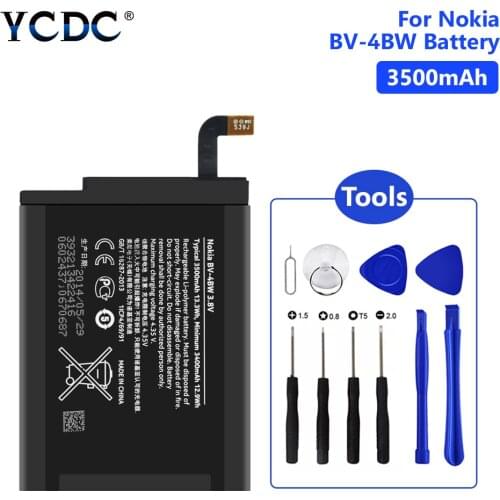 3500mAh BV-4BW Battery for Nokia Lumia 1520 MARS Phablet RM-937 Bea Lumia1520 BV 4BW BV4BW Phone Battery With Free Tools