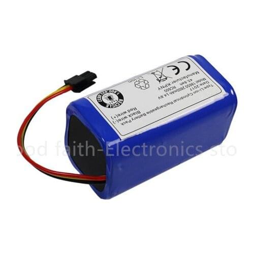 14.8V 2800mAh Battery for Haier T520 T550 T320 T331 J-3000S/B Robot Vacuum Cleaner Sweeper New Li-Ion Rechargeable Replacement
