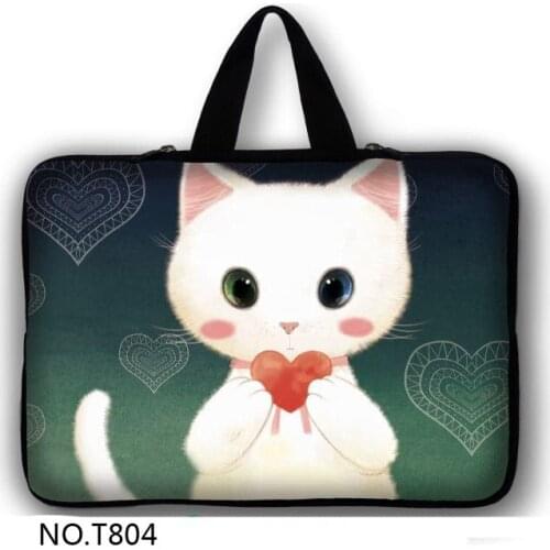White Cat Men Women Notebook Handbag Air Pro 11 12 13 14 15.6 Laptop Bag/Sleeve Case For Dell HP Macbook Xiaomi Surface pro 3 4