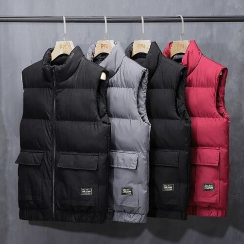 Brand men Vests Jacket Mens New Autumn Warm Sleeveless Jacket Male Winter Casual Waistcoat Men Vest Plus Size Veste Home