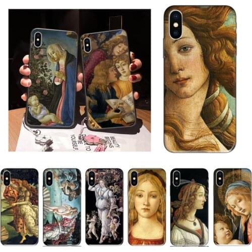 Zororong Sandro botticelli paintings renaissance art Phone Case For iPhone 12 Mini 11 Pro XS Max X XR 7 8 Plus