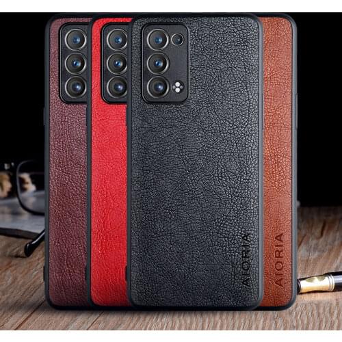 Case for OPPO Reno6 Pro 5G Reno 6 Pro funda luxury Vintage Leather skin capa TPU cover for oppo reno6 pro case coque