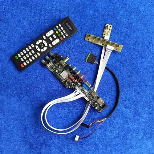 Digital Matrix drive card For HB133WX1/LT133EE10000/LT133EE10300 1366*768 LED LCD VGA USB AV DVB HDMI-compatible LVDS 40 Pin Kit