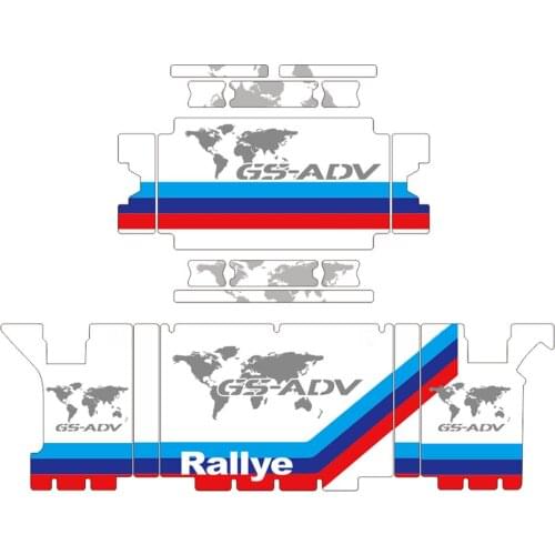 Decorative Stickers Reflective For BMW R1200GS GSA R1250GS ADV Pannier Black Go Adventure Protector Cover Aluminum Alloy