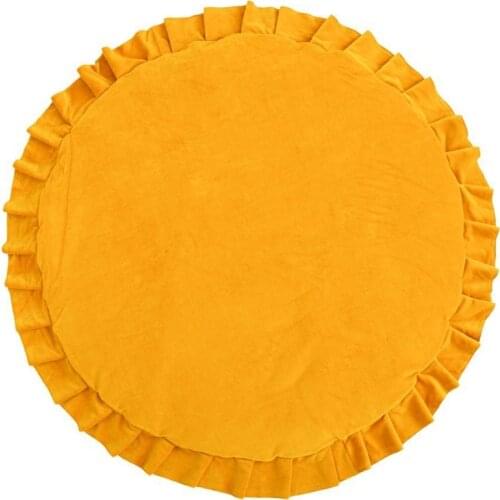 D0AF Baby Play Mat Crawling Carpet Kids Room Floor Rug Round Game Pad Playmat Decor