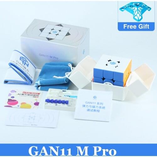 GAN11 M Pro UV Coated Soft Frosted 3x3x3 Magnetic Speed Cube Professional, Stress Reliever Toys, Toys for Boys