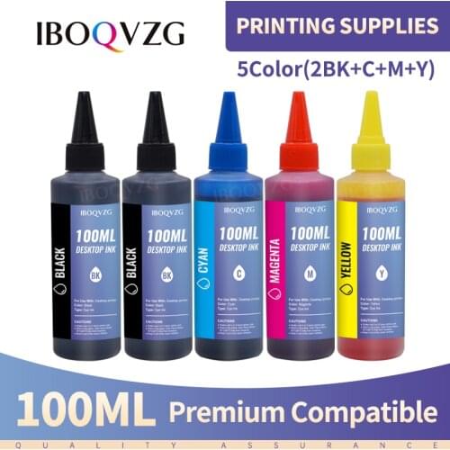 IBOQVZG Universal 100ml Refill Dye Ink Kit for Epson for Canon for HP for Brother All Model Printer ink CISS Ink Voor inkt Tank