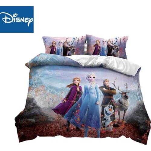 Disney frozen bedding set for girls bed decor double size comforter covers single bedspread 3-4 pcs home textile birthday gifts