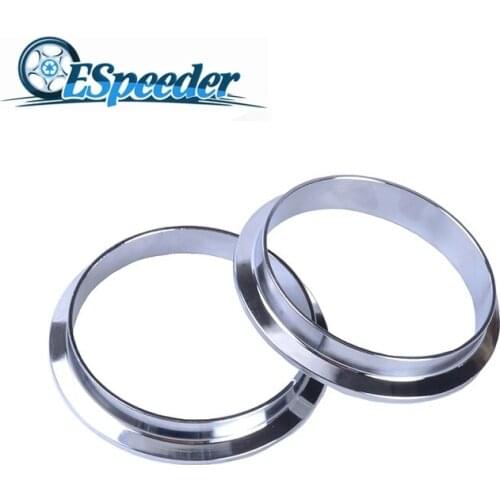 ESPEEDER Free Shipping Universal 3.0" V-Band Clamp Flange Male / Female Flange Kit For Turbo Exhaust Pipes V-Band Flange