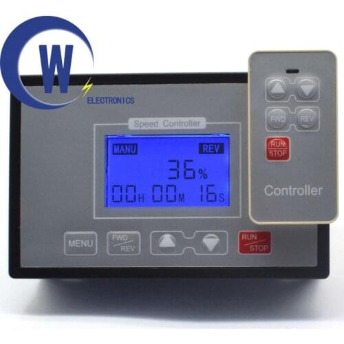 60A LCD remote control speed controller multifunctional integrated controller timing limit 12V24V36V48V